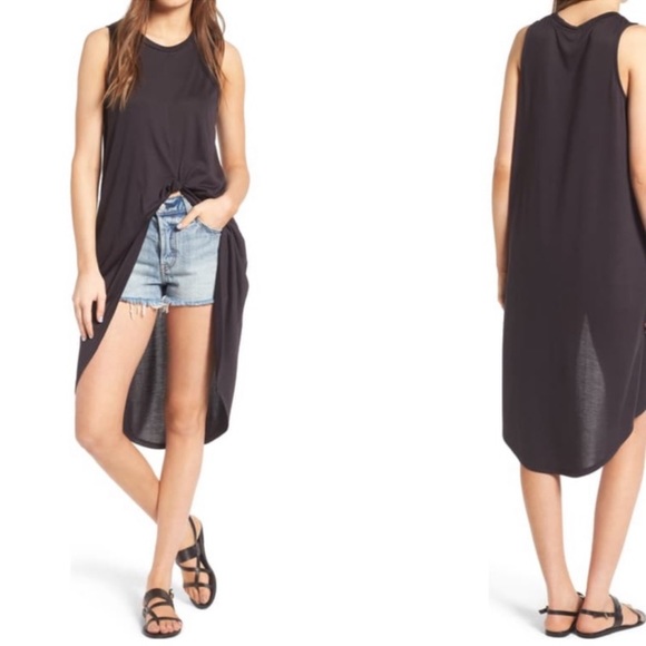 Astr Tops - ASTR The Label Knot Front Long Tank